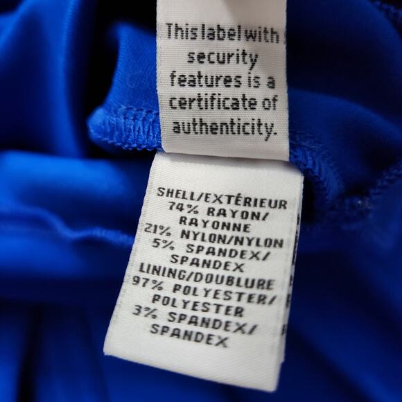 NWT Diane von Furstenberg Jeannie Blue Diamond Dress Size 12 - Picture 4 of 6